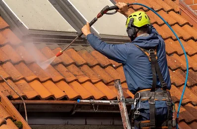 Démoussage et hydrofuge de toiture à Bannay